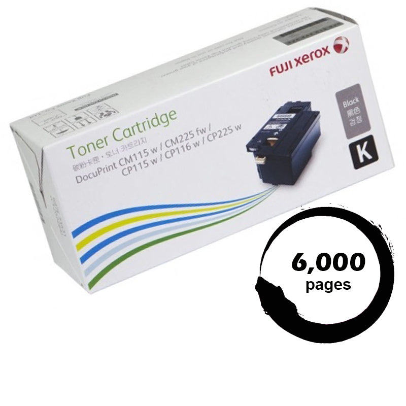 Genuine Fuji Xerox CT202610 Black Toner Cartridge 6,000 Page