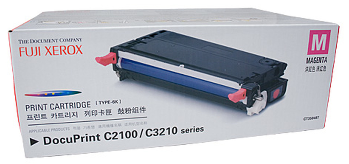 Genuine Fuji Xerox DocuPrint C2100 CT350487 Magenta Toner Cartridge 6,000 Print