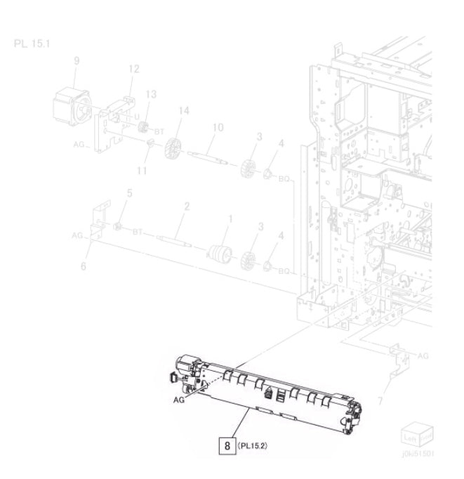 Fuji Xerox Registration Transport Assembly 059K66650 059K66657