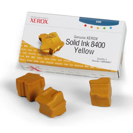 Genuine Fuji Xerox Phaser 8400 108R00896 Yellow Ink Cartridge 3,400 Prints