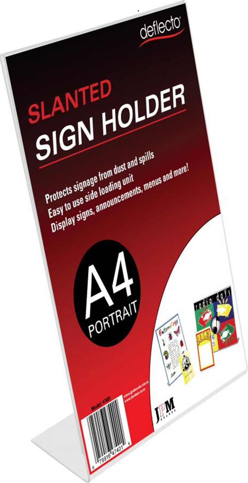 Deflect-O Slanted Single Sided Document Holder A4 Portrait 47401