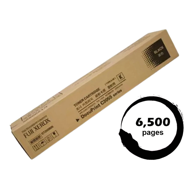Genuine Fuji Xerox DocuPrint C3055DX Black Toner Cartridge 6,500 Prints (CT200805 / CT200895)