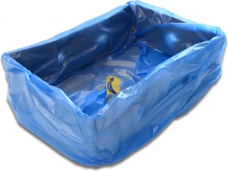 400/Carton Blue Non-entrapment Carton Liners 32micron (635mm Width x 635mm Length + 380mm Gusset)