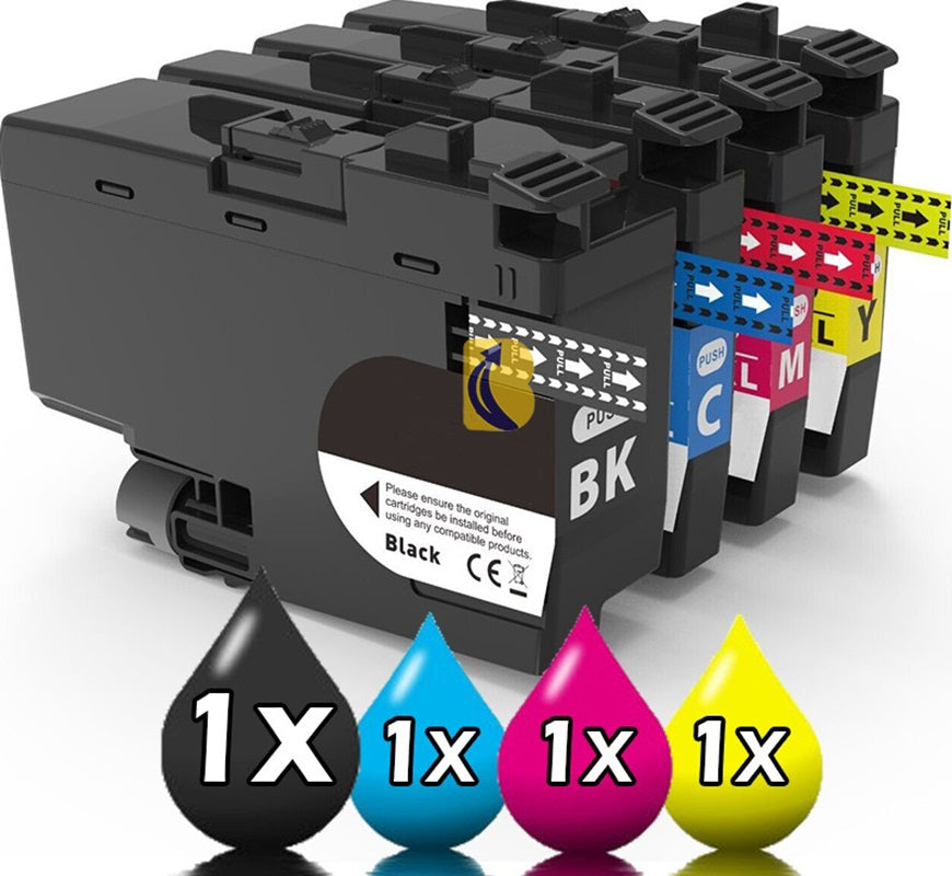 4 Pack Brother LC-436XL High Capacity Compatible Ink Cartridge Value Pack [1BK, 1C, 1M, 1Y