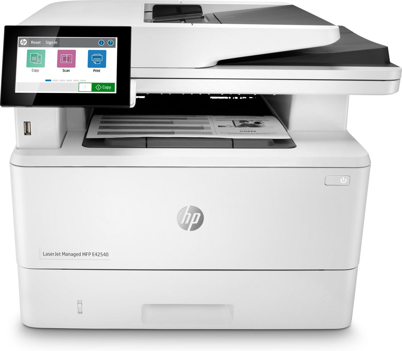 HP LaserJet Managed MFP E42540f A4 40ppm Mono Multifunction Printer Refurbished