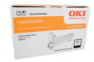 Genuine OKI C5650 43870012 Black Drum Unit 20,000 Prints