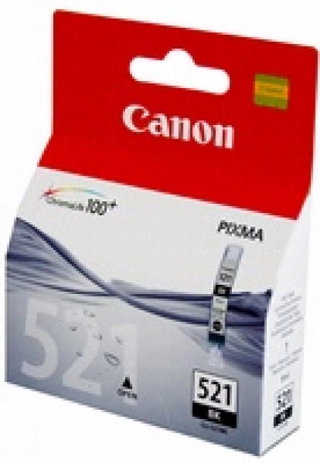 Genuine Canon CLI521BK Black Ink 1,875 Pages