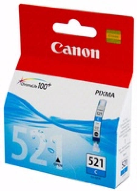 Genuine Canon CLI521C Cyan Ink Cartridge 448 Prints