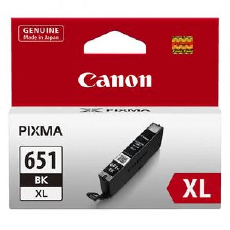 Genuine Canon CLI651XLBK Black Ink Cartridge 5,530 Prints