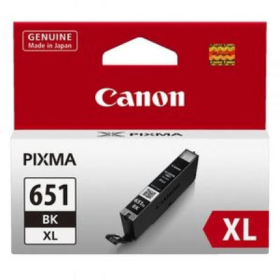 Genuine Canon CLI651XLBK Black Ink Cartridge 5,530 Prints