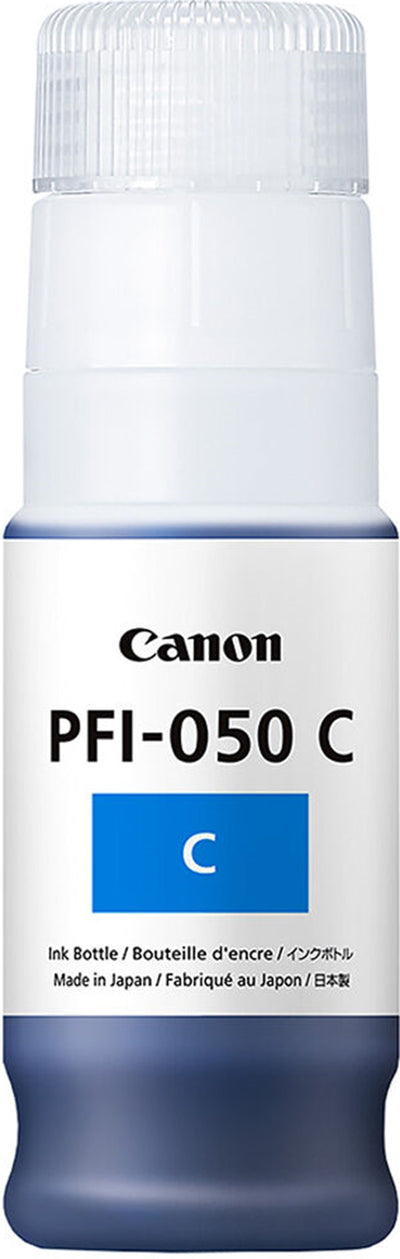 Genuine Canon PFI-050 C Cyan Ink Bottle 70m