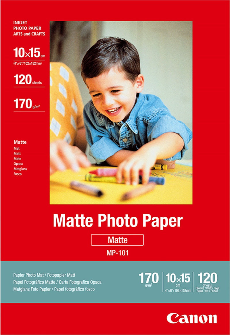 120 Sheets Canon Matte Photo Paper 4x6