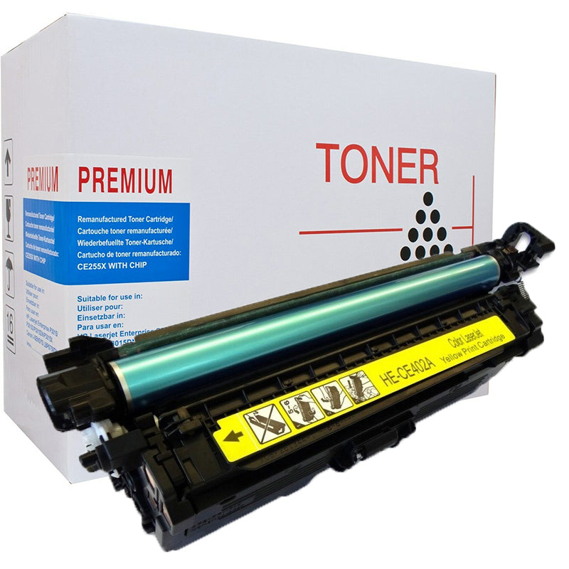 White Box Premium HP 507A CE402A Yellow Toner Cartridge 6,000 Page