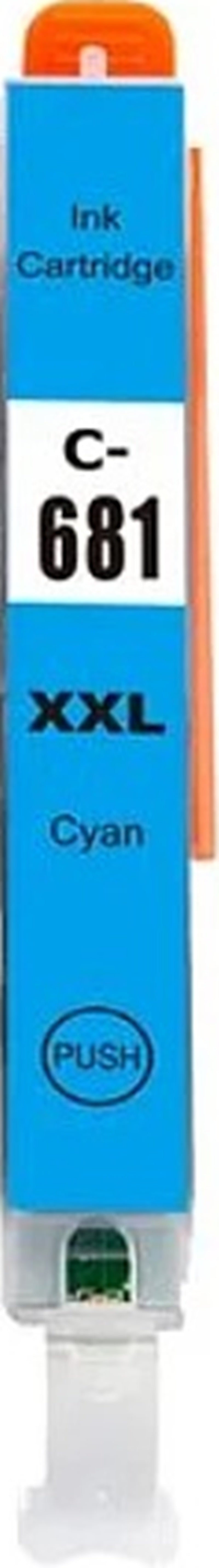 Canon CLI-681XXLC Extra High Yield Compatible Cyan Ink Cartridge 760 Print