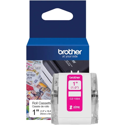 Brother CZ-1004 1inch Colour Continuous Label Roll Cassette 24mm x 5m