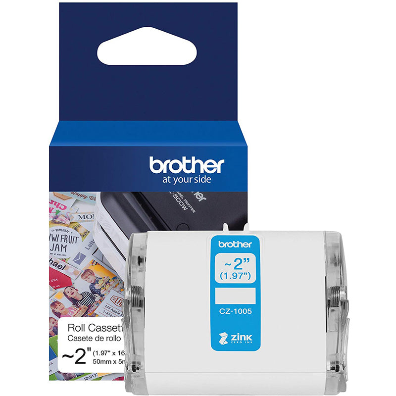 Brother CZ-1005 2inch Colour Continuous Label Roll Cassette 50mm x 5