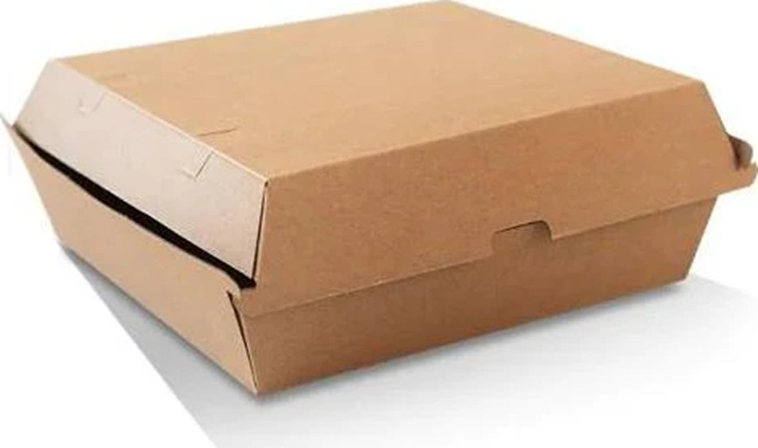 Dinner Box/Brown Corrugated Plain/Brown Carton of 150