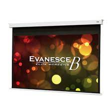 120" MOTORISED 16:9 RECESSED SCREEN IR & RF CONTROL WHITE 12V TRIGGER EVANESCE B
