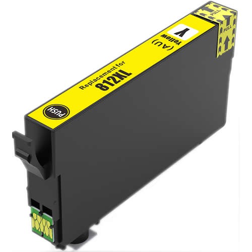Epson 812XL Compatible Yellow High Yield Ink Cartridge C13T05E4921,100 Print