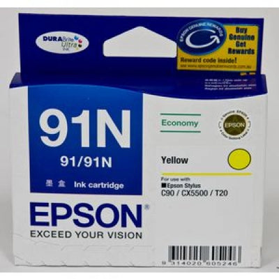 Epson T1074 91N C13T107492 Yellow Genuine Ink Cartridge 215 Prints