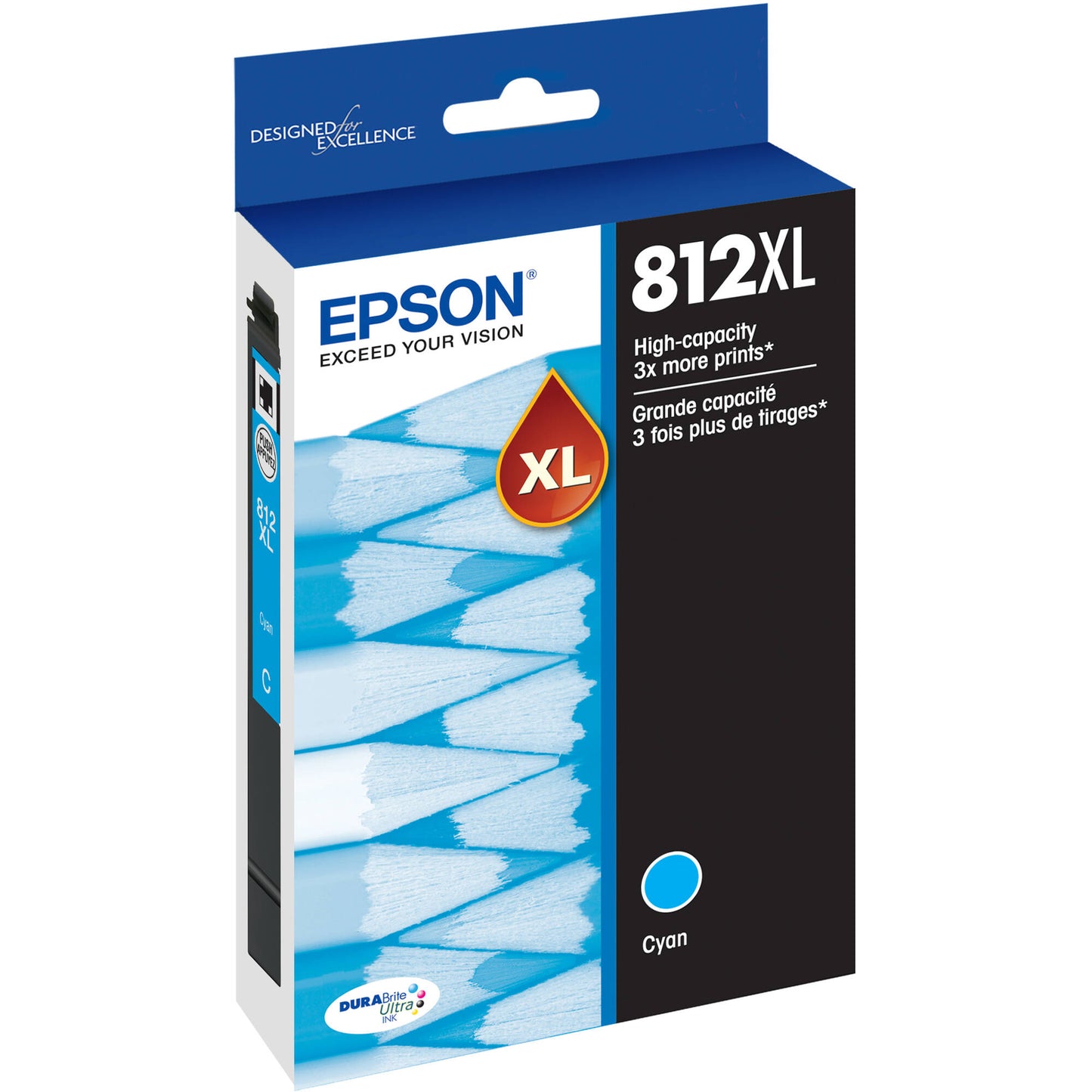 Genuine Epson 812XL Cyan High Yield Ink Cartridge C13T05E292 1,100 Print