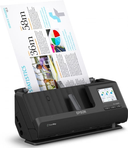 Epson WorkForce ES-C380W Compact Desktop Document Scanner 30ppm - 2.4inch Colour Touchscreen
