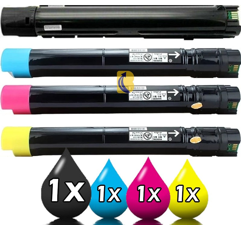 4 Pack Fuji Xerox C2020 CT202396-CT202399 Compatible High Capacity Toner Cartridges 1BK+1C+1M+1Y