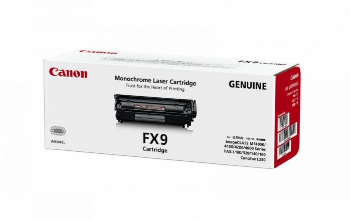 Canon FX9 Fax Black Genuine Toner Cartridge 2,000 Print