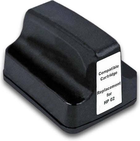 HP 02 C8721WA Black Compatible Ink Cartridge 480 Print