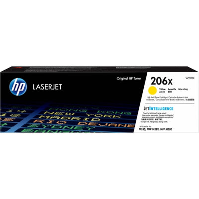 Genuine HP 206X W2112X Yellow Toner Cartridge 2,450 prints