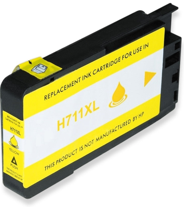 HP 711XL Yellow Compatible Ink Cartridge CZ136Y 1,500 Print