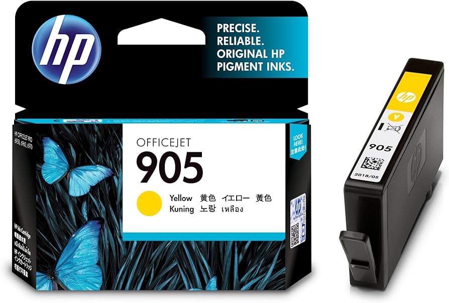 Genuine HP 905 T6L97AA Yellow Ink Cartridge 315 Print