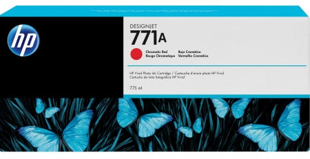 Genuine HP 771 B6Y00A Chromatic Red Inkjet Cartridge 775ML
