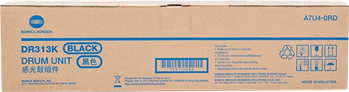 Konica Minolta DR313 Black Imaging Drum A7U4-0RD Bizhub C368,C258,C308