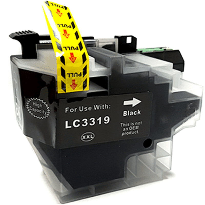 Brother LC3319XLBK Black Compatible Ink 3,000 Page