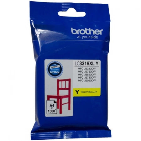 Genuine Brother LC3319XLY Yellow Ink 1,500 Pages