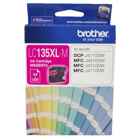 Genuine Brother LC-135XLM Magenta Ink Cartridge 1.2K Print Yield