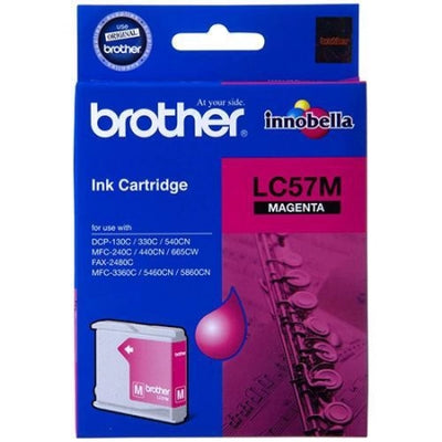 Genuine Brother LC57M Magenta Ink Cartridge 400 Print Yield