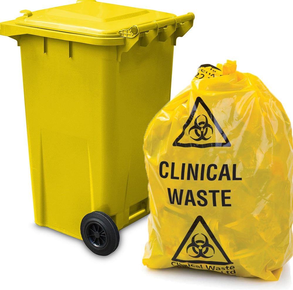 100/Carton 240L Clinical Waste Bags HDPE / 27u