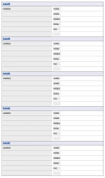 DAYPLANNER REFILL DEBDEN A4 TELEPHONE/ADDRES