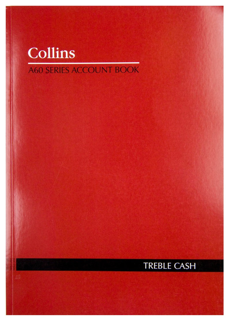 ACCOUNT BOOK COLLINS A60 TREBLE CASH