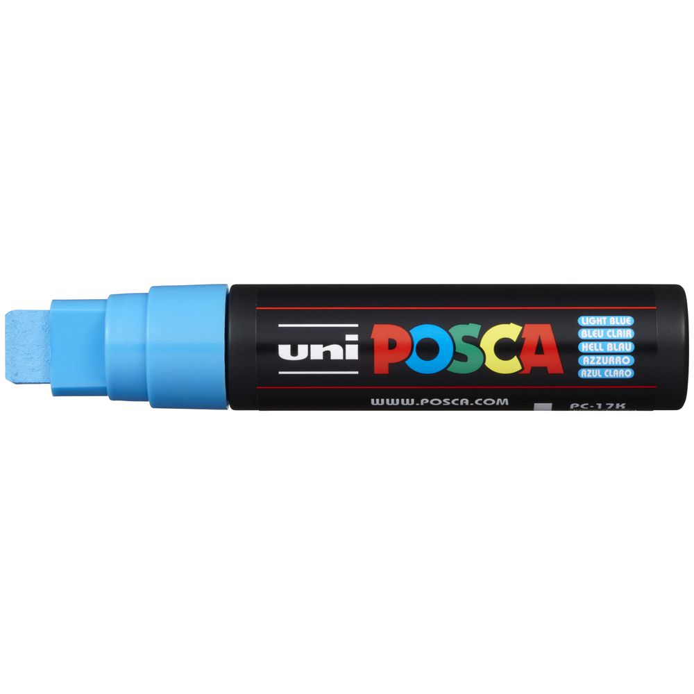 MARKER UNI POSCA PC17K 15MM LIGHT BLUE