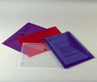 DOCUMENT WALLET MARBIG A3 BUTTON CLEAR