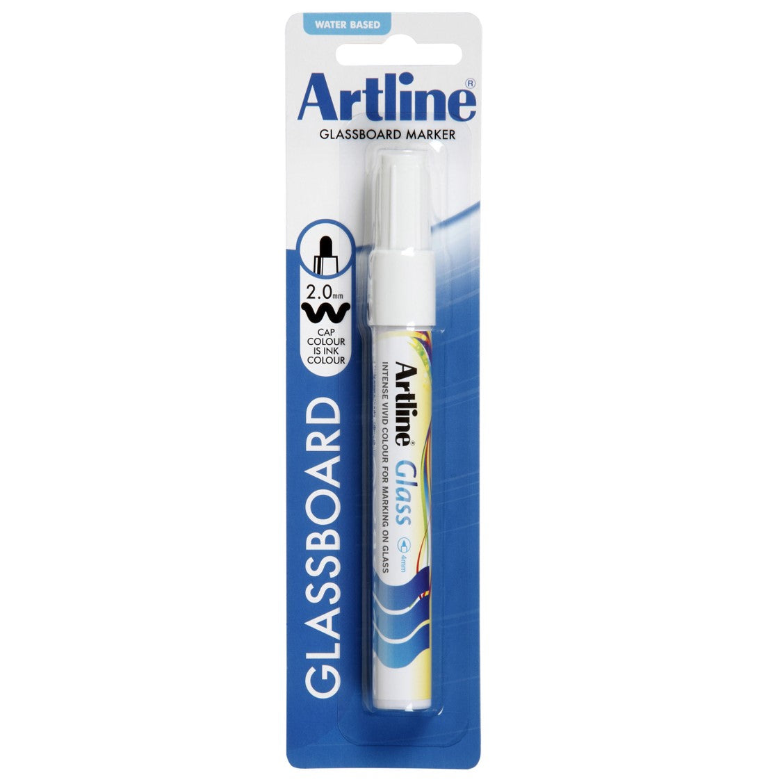 SP- MARKER GLASS ARTLINE 2MM WHITE