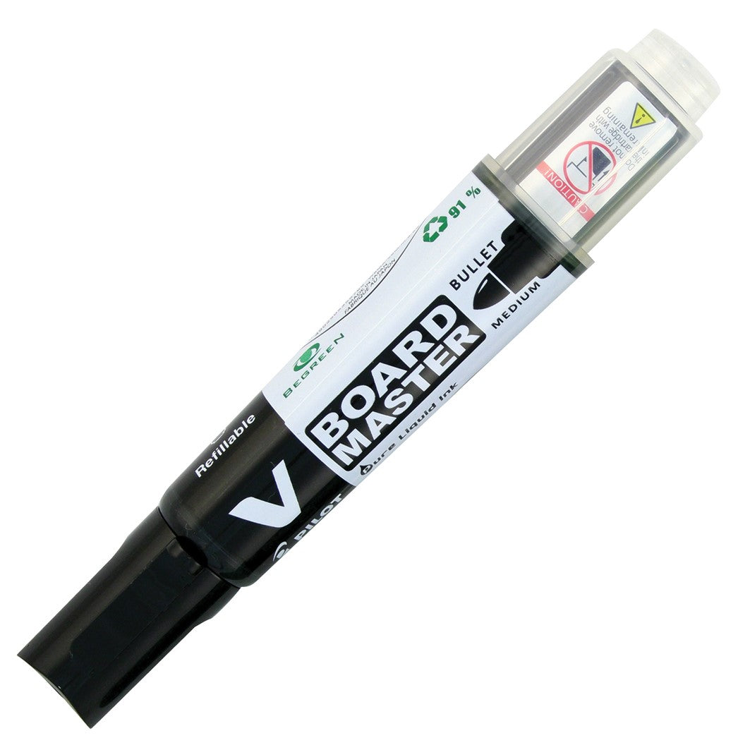 MARKER WHITEBOARD PILOT BEGREEN V BOARD MASTER MED BULLET BLACK