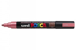 MARKER UNI POSCA PC5M BULLET TIP METALLIC RED