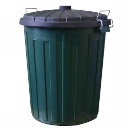 SP- BIN GARBAGE 55L GREEN ITALPLAST