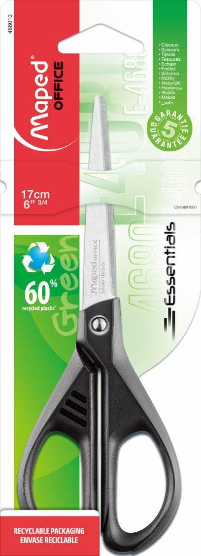 SCISSORS MAPED 17CM ESSENTIAL GREEN H