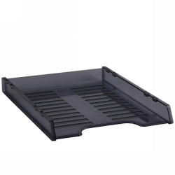 SP- DOCUMENT TRAY ITALPLAST A4 SLIMLINE MULTI FIT TINTED GREY