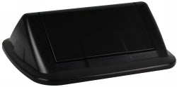 WASTE BIN ITALPLAST SWING TOP LID ONLY BLACK